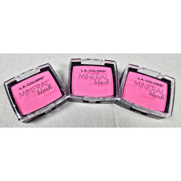 L.A. Colors Tickled Pink Blush CMB873 3-Pack • Silky Buildable Cheek Color - Picture 1 of 6